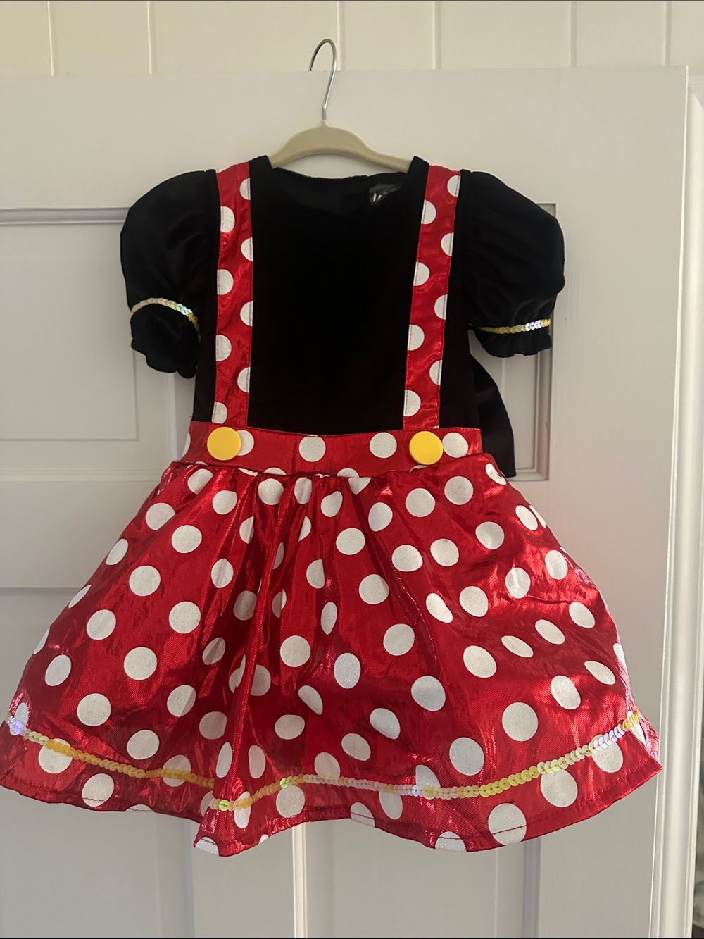 Disney Red & Black Minnie Mouse Polka Dot Dress Costume